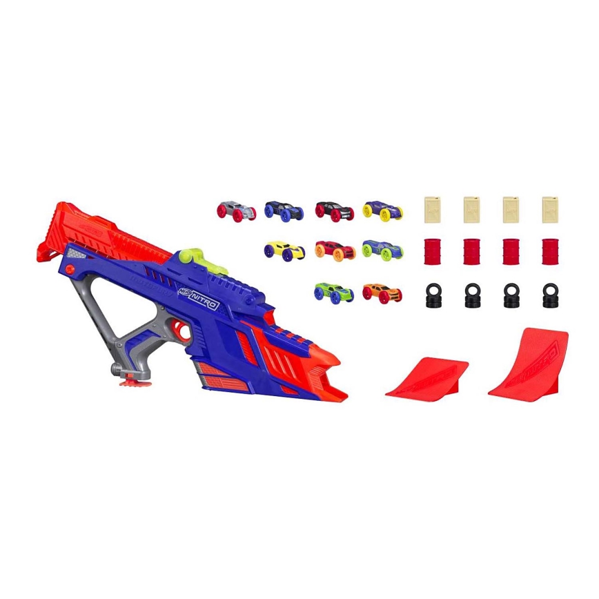 Nerf - Children's gun Nitro MotoFury Rapid Rally + 9 cars