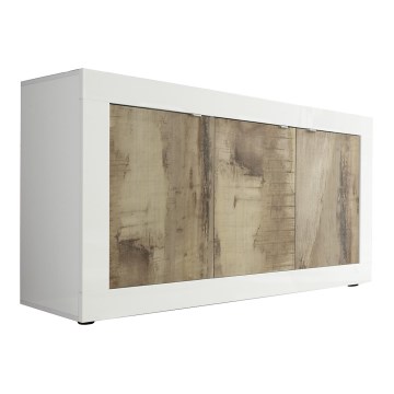 NERILA Chest of Drawers — White/Brown