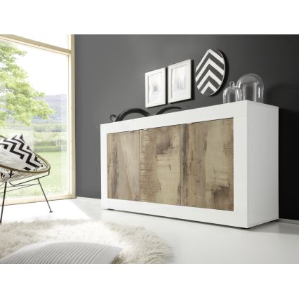 NERILA Chest of Drawers — White/Brown
