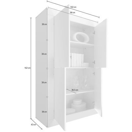 NERILA White Chest of Drawers