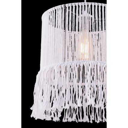 NESS MACRAME Cord Pendant Lamp 1xE27/40W/230V White
