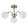 NESTOR rod-mounted chandelier 3x E27/40W/230V, brass