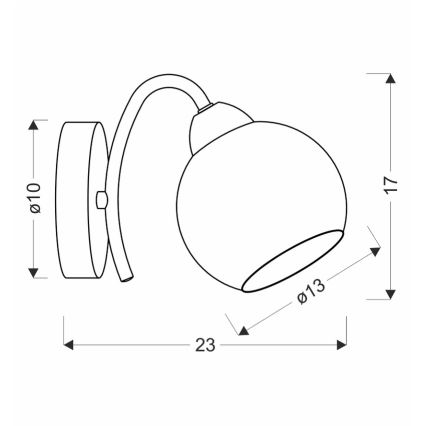 NESTOR Wall Lamp 1xE27/40W/230V Brass