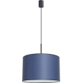 NEVIA cable-hung pendant light 1xE27/15W/230V, dia. 40 cm, blue