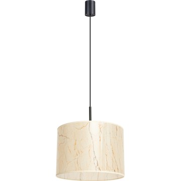 NEVIA Cable Pendant Light 1xE27/15W/230V, diameter 40 cm, beige/marble finish
