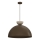 NEVIS cable-hung pendant, 1x E27/15W/230V, Ø 50 cm, brown
