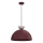 NEVIS cable-hung pendant light, 1x E27/15W/230V, Ø 38 cm, burgundy