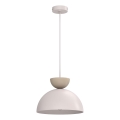 NEVIS Cable Pendant Light 1x E27/15W/230V, Ø 29 cm, Cream