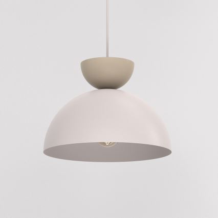 NEVIS Cable Pendant Light 1x E27/15W/230V, Ø 29 cm, Cream
