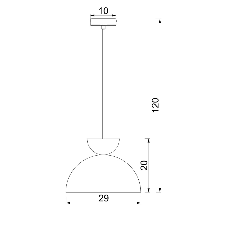 NEVIS Cable Pendant Light 1x E27/15W/230V, Ø 29 cm, Cream