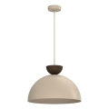 NEVIS cable pendant light 1xE27/15W/230V, Ø 38 cm, beige