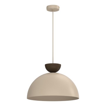 NEVIS cable pendant light 1xE27/15W/230V, Ø 38 cm, beige