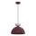 NEVIS cord-hung pendant lamp 1xE27/15W/230V, Ø 29 cm, burgundy