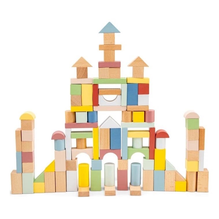New Classic Toys - Wooden blocks 100 pcs