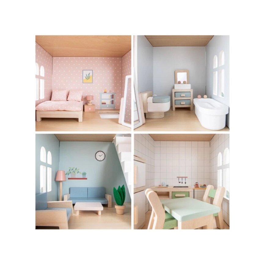 New Classic Toys - Wooden dollhouse