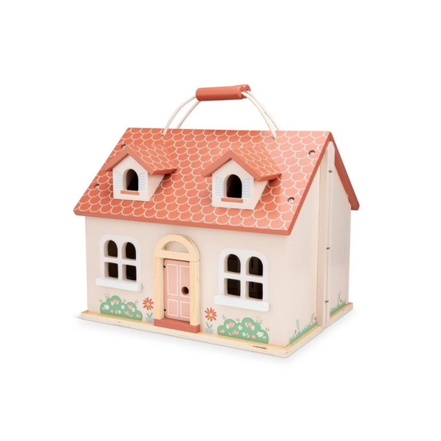 New Classic Toys - Wooden dollhouse red