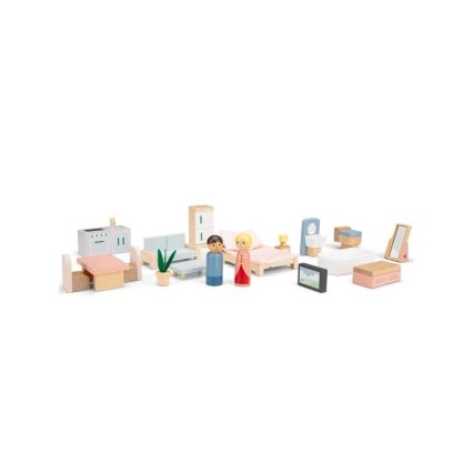 New Classic Toys - Wooden dollhouse red