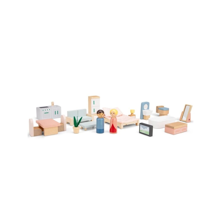 New Classic Toys - Wooden dollhouse red