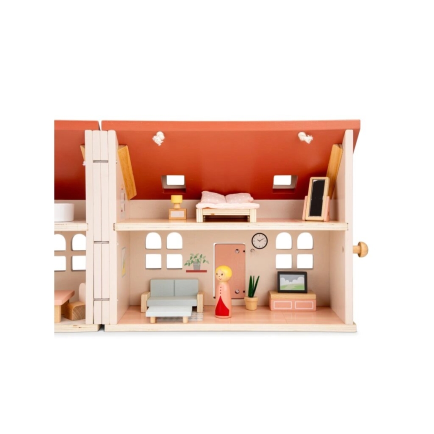 New Classic Toys - Wooden dollhouse red