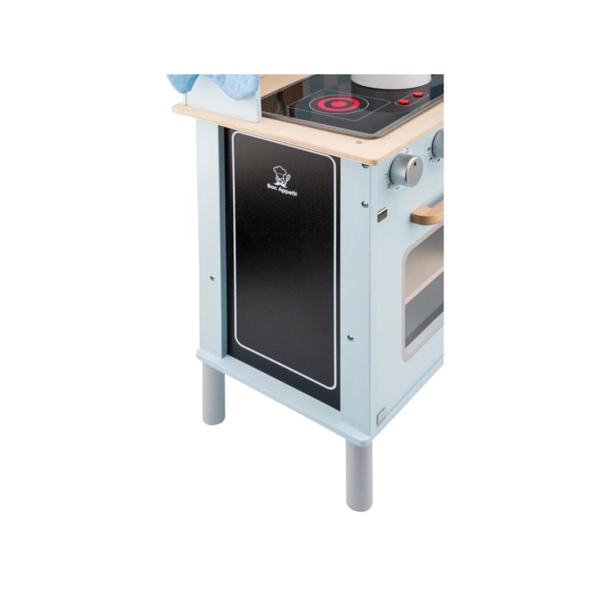 New Classic Toys - Wooden kitchen with accessories light blue