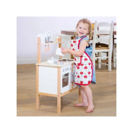 New Classic Toys - Wooden kitchen with accessories white/beige