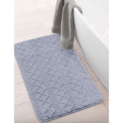 NEW STYLE 3D Bath Mat 60x90 cm Light Gray