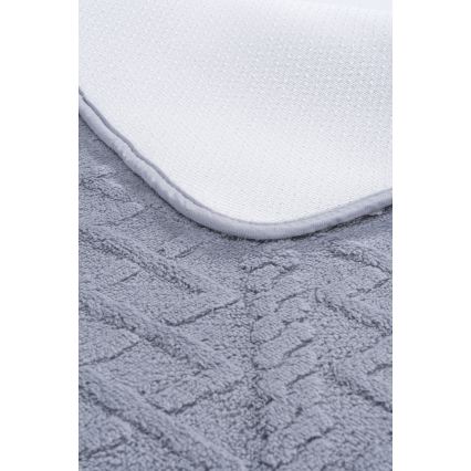NEW STYLE 3D Bath Mat 60x90 cm Light Gray