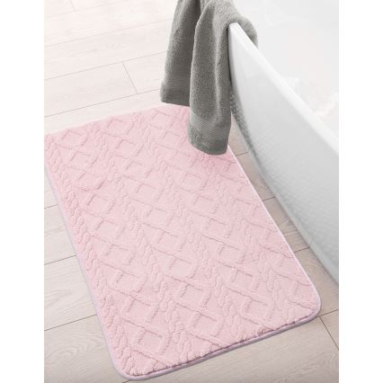 NEW STYLE 3D Bathroom Mat 60 x 90 cm, Pink