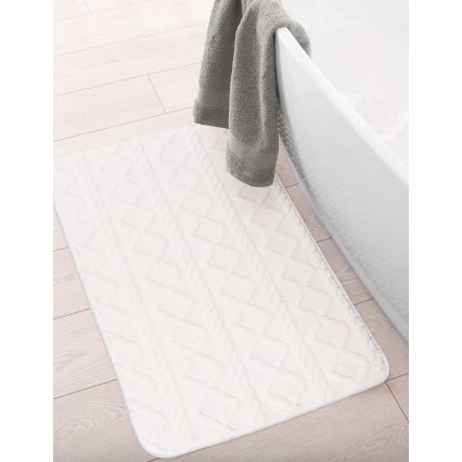 NEW STYLE 3D Bathroom Mat 60x90 cm Cream
