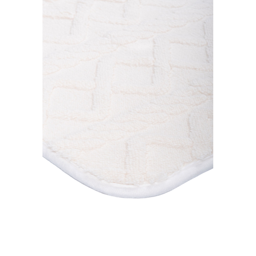 NEW STYLE 3D Bathroom Mat 60x90 cm Cream