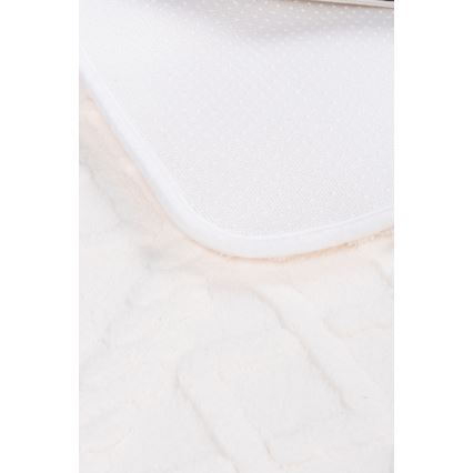 NEW STYLE 3D Bathroom Mat 60x90 cm Cream