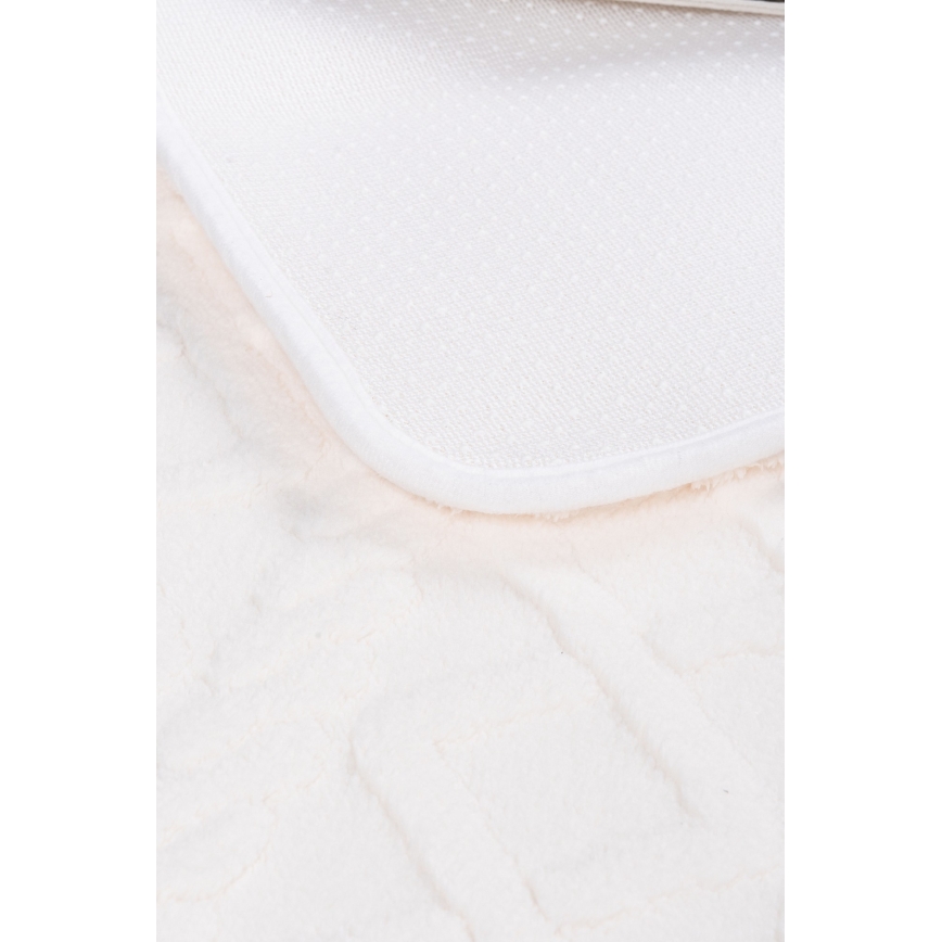 NEW STYLE 3D Bathroom Mat 60x90 cm Cream