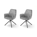 NEXORO Dining Chairs, Set of 2, Gray