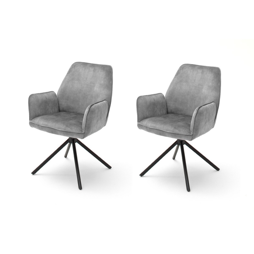 NEXORO Dining Chairs, Set of 2, Gray
