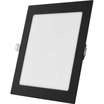 NEXXO LED Recessed Ceiling Light 18W/230V 3000/3500/4000K Black 22.5 x 22.5 cm