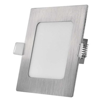 NEXXO LED recessed ceiling light LED/7W/230V 3000/3500/4000K silver 12x12 cm