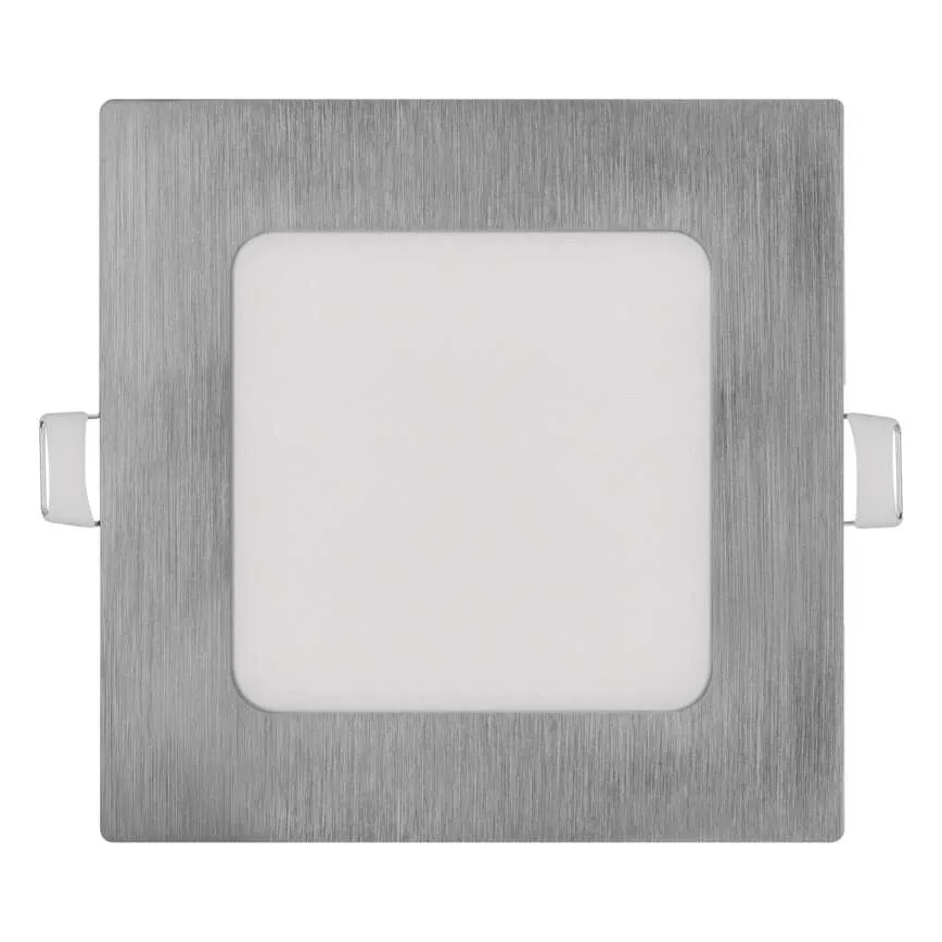 NEXXO LED recessed ceiling light LED/7W/230V 3000/3500/4000K silver 12x12 cm