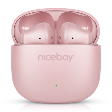 Niceboy Beans 4 POP - Wireless earbuds, 200 mAh case + 2 × 30 mAh earbuds, IPX4, Pink