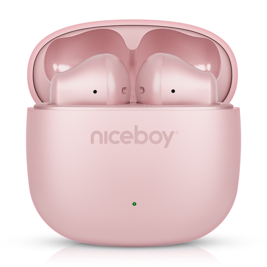 Niceboy Beans 4 POP - Wireless earbuds, 200 mAh case + 2 × 30 mAh earbuds, IPX4, Pink