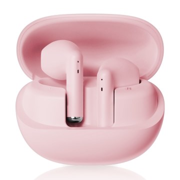 Niceboy Beans 4 - Wireless Earbuds, 300 mAh Charging Case + 2 × 35 mAh Earbuds, IPX4 Water Resistance, Pink