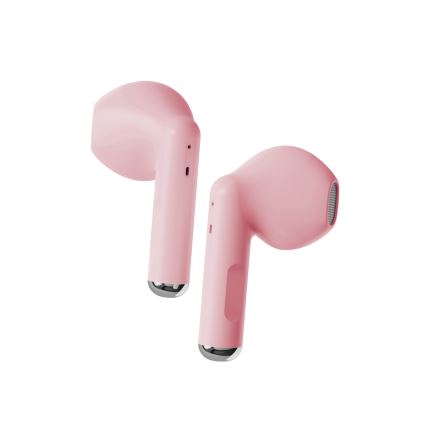 Niceboy Beans 4 - Wireless Earbuds, 300 mAh Charging Case + 2 × 35 mAh Earbuds, IPX4 Water Resistance, Pink