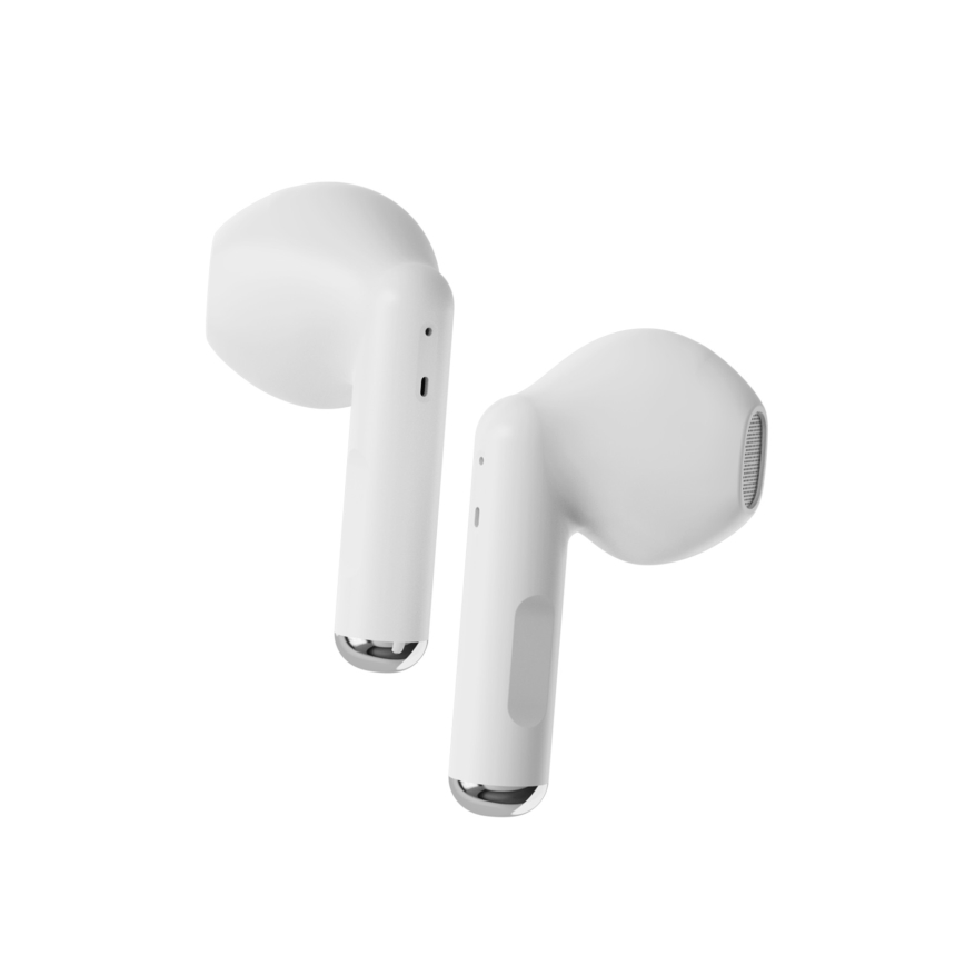 Niceboy Beans 4 - Wireless earphones 300 mAh + 2x 35 mAh IPX4 white