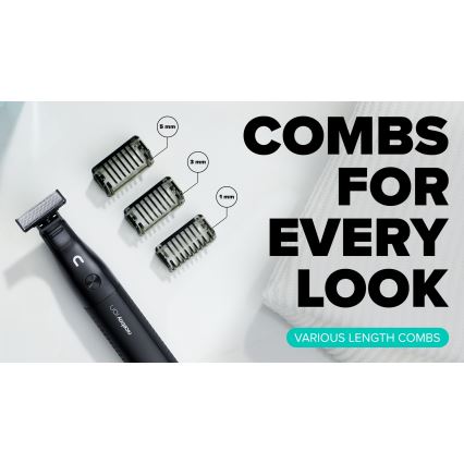 Niceboy ION AirBlade - Beard trimmer 5W/5V 800 mAh IPX6 black