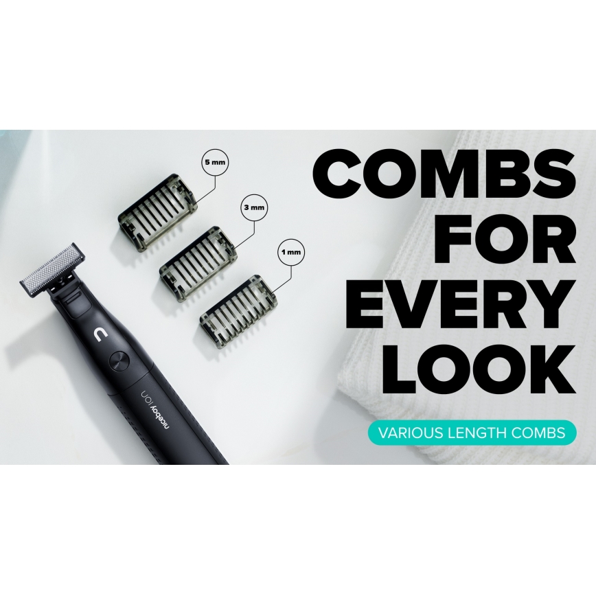 Niceboy ION AirBlade - Beard trimmer 5W/5V 800 mAh IPX6 black