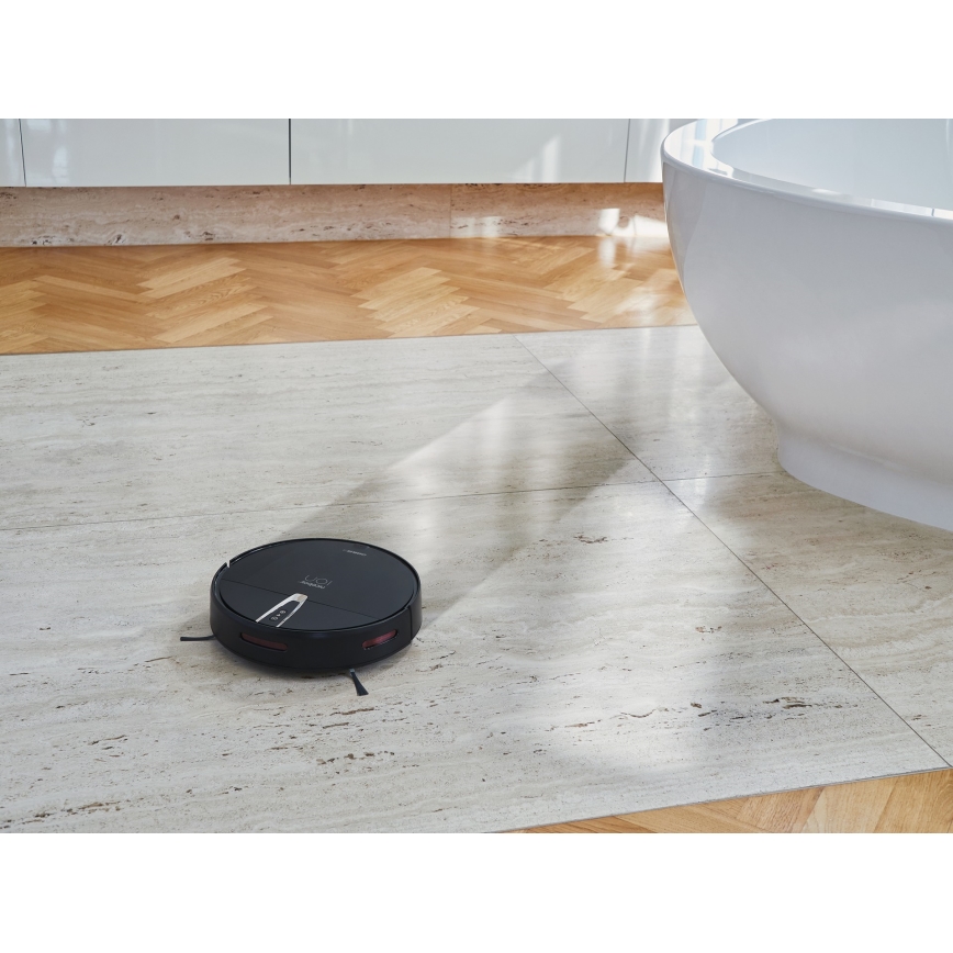 Niceboy ION Charles i4 - Smart robotic vacuum cleaner 2in1 4400 mAh Wi-Fi black + remote control