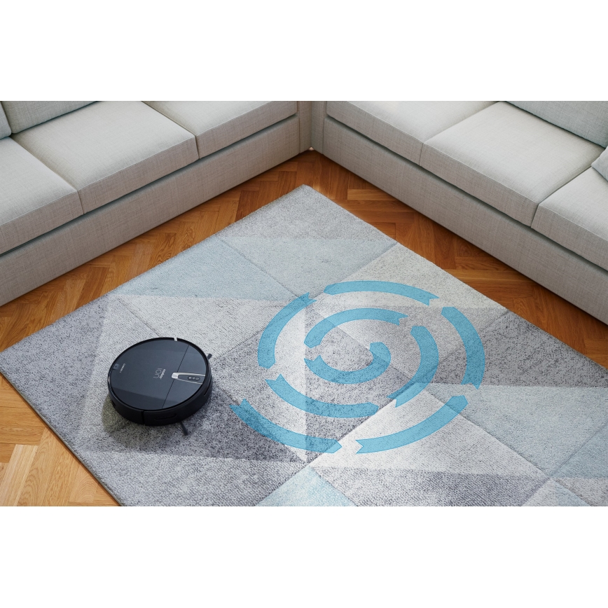 Niceboy ION Charles i4 - Smart robotic vacuum cleaner 2in1 4400 mAh Wi-Fi black + remote control