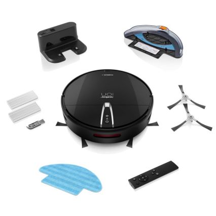 Niceboy ION Charles i4 - Smart robotic vacuum cleaner 2in1 4400 mAh Wi-Fi black + remote control