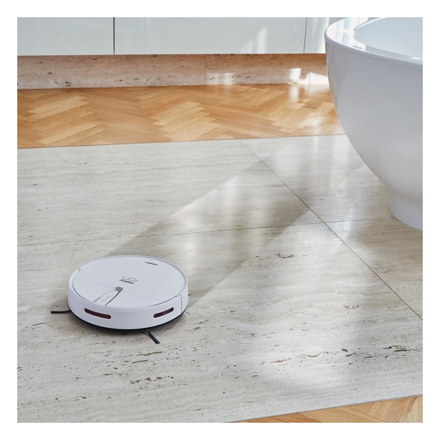 Niceboy ION Charles i4 - Smart robotic vacuum cleaner 2in1 4400 mAh Wi-Fi white + remote control
