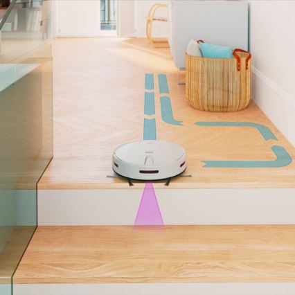 Niceboy ION Charles i4 - Smart robotic vacuum cleaner 2in1 4400 mAh Wi-Fi white + remote control