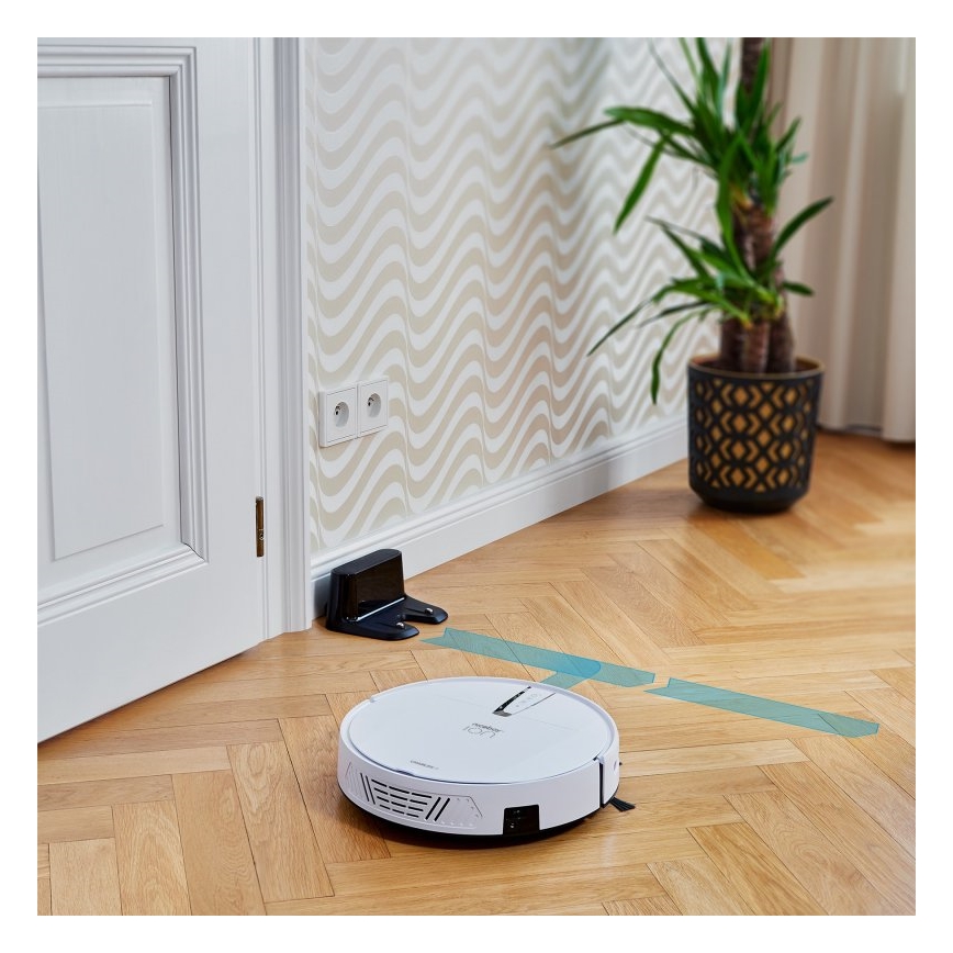 Niceboy ION Charles i4 - Smart robotic vacuum cleaner 2in1 4400 mAh Wi-Fi white + remote control